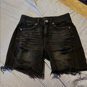 American Eagle Outfitters Black Denim Shorts